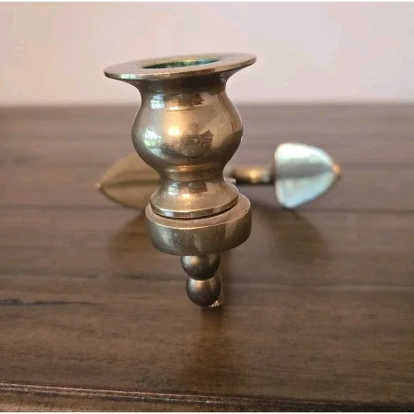 Vintage Nautical Solid Brass Anchor Candlestick Candle Holder Boat Yacht Decor - Picture 5 of 7